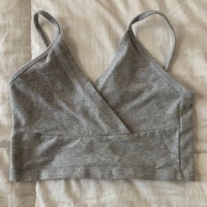 Grey Crop Top